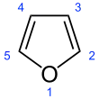 Skeletal formula showing numbering convention