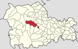 Location in Neamț County