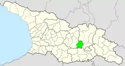 Location of Kaspi Municipality in Georgia