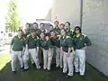 The 2008 Green Garter Band posing for fans after completing a recruiting gig near Portland, OR.
