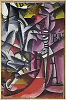 Lyubov Popova, Untitled, 1915, Oil on canvas, 106.4 × 71.1&nbsp;cm (41.9 × 28 in), Solomon R. Guggenheim Museum, New York Gift, George Costakis, 1981 Guggenheim Museum