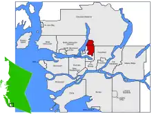 Location of Anmore in British Columbia