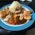 Ga Kenkey with Shrimps
