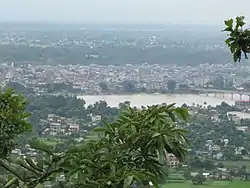 Narayangarh city view from Maula Kalika temple Gaindakot