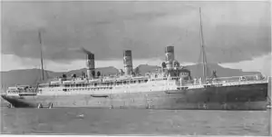 SS Gallia shortly after launch in 1913