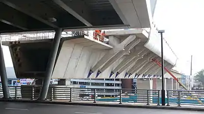 Viaduct at O. R. Tambo International Airport in April 2009