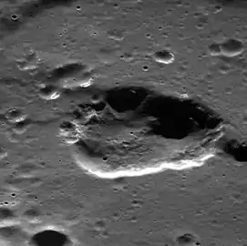 The central depression of Geddes is irregular in shape and may be a collapse feature rather than an impact crater