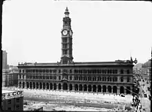 General Post Office, Sydney main facade (ca.1900); constructed 1866–1892