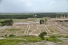 A general view of the ruins at Persepolis.