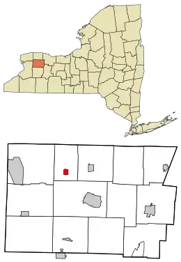 Location in Genesee County and the state of New York