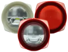 White Gent S3 Sounder on left, Red Gent S3 VAD Model on left.