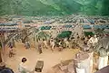 The POW camp miniature in Diorama Exhibition