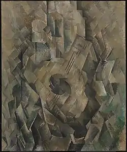 Georges Braque, 1909–10, La guitare (Mandora, La Mandore), oil on canvas, 71.1 x 55.9&nbsp;cm, Tate Modern, London