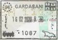 Georgian exit stamp issued at Gardabani railway border with Azerbaijan in a Polish passport