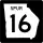 State Route 16 Spur marker