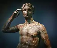 Roman bronze statue of Apollo
