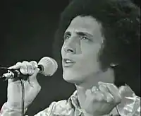 Gianni Bella performing in 1974.