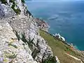 East coast of Gibraltar with Caleta Hotel