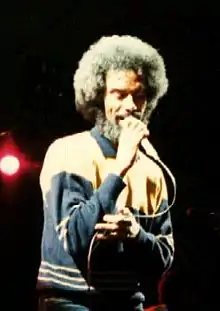 Scott-Heron performing at WOMADin Bristol, England, 1986