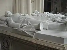 Effigies of François d'Orléans, Prince of Joinville and Ferdinand d'Orléans, Duke of Alençon.