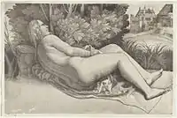 "Venus", or reclining nude