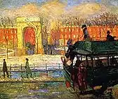 Descending from the Bus