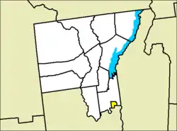 Location of Glens Falls in Warren County