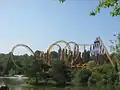 Rollercoaster at the Parc Astérix