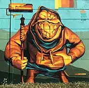 Graffiti on a wall in Budapest