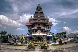 Graha Maria Annai Velangkanni catholic church, designed with Dravidian architecture