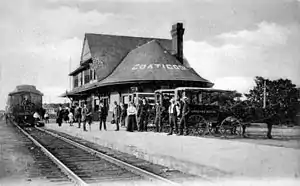 Grand Trunk Railway station in Coaticook.