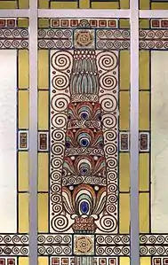 Ceramic tile façade decoration by Galileo Chini, Italy (1904)