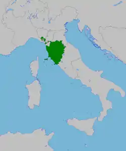 The Grand Duchy of Tuscany from 1815 to 1847