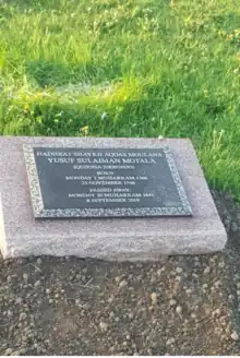 Qabr of Molana Yusuf Motala saheb - Glenview Memorial Gardens 7541 hwy 50, Woodbridge Ontario L4H 4W7 Canada