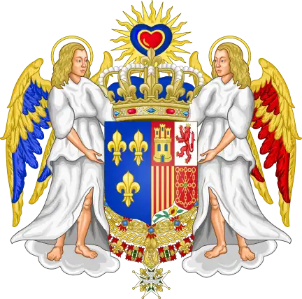Greater coat of arms as the Legitimist claimant to the French throne