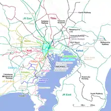Image 11Map of operators in Greater Tokyo Area (from Transport in Greater Tokyo)