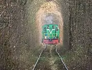 A train passing through the tunnel (1)