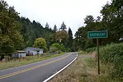 Greenleaf highway marker