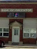 Bank of Greentop building, now repurposed as a social club.