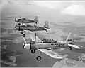 Flight of BT-13s