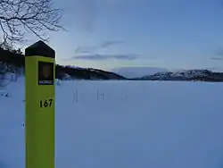 Boundary marker 167 north in Svanvik's area of responsibility