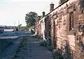 Grimsargh Station remains, late 1970s, looking northeast towards Longridge. The site of the former Hospital station was across the road on the left.