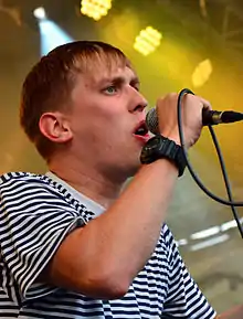 Grim104 performing in 2014