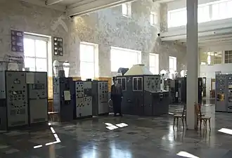 Interior of Grimeton radio station