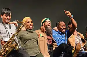 Groundation after their concert in Brussels October 20th 2018