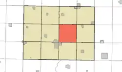 Location of Grove Township in Humboldt County