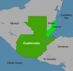 Guatemala and its surrounding region