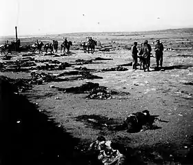 corpses of Spanish military after the Annual carnage