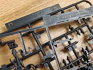 Parts made from ABS, and an ABS/polypropylene blend