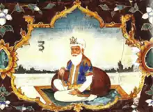 Fresco of Guru Amar Das from Baoli Sahib, Goindwal.